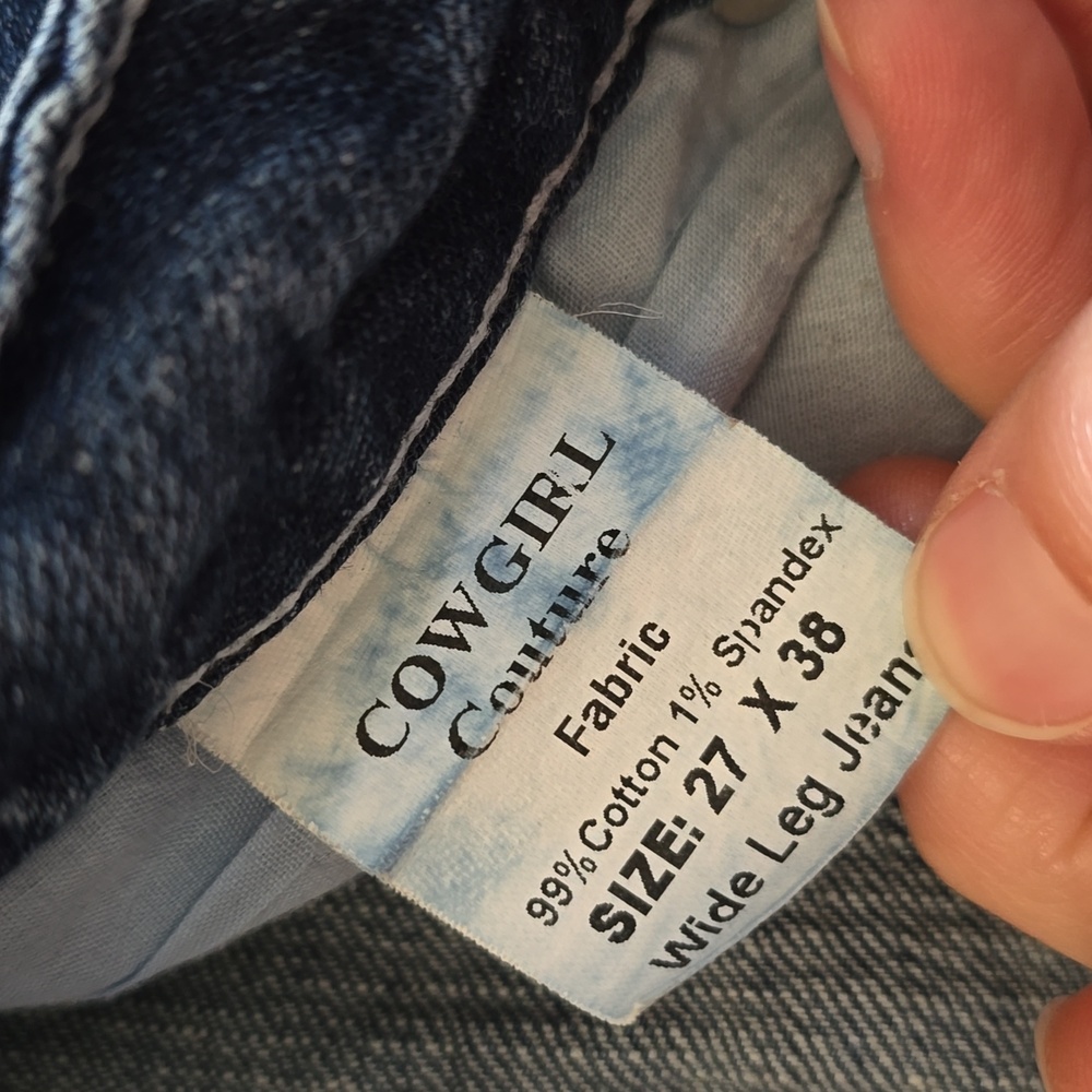 Cowgirl Couture Wide Leg Jeans - Tall Inseam